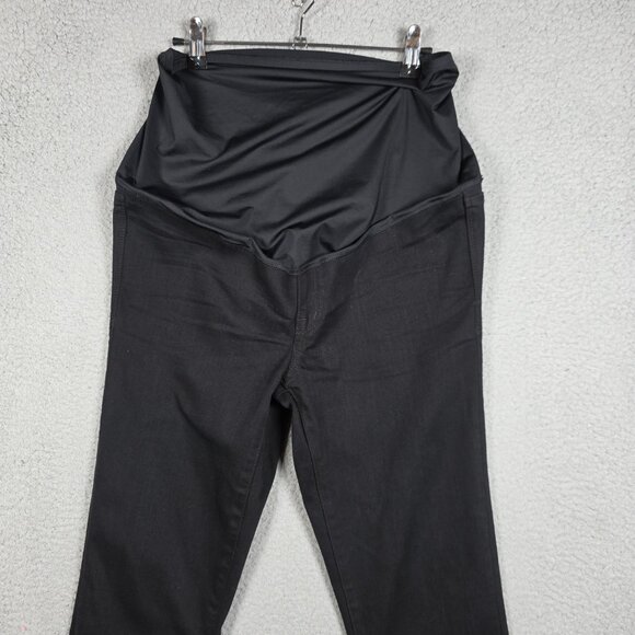J. Crew Maternity Jeans Size 28 Black Dark Wash Mid Rise Skinny Stretch Retail - Picture 2 of 7